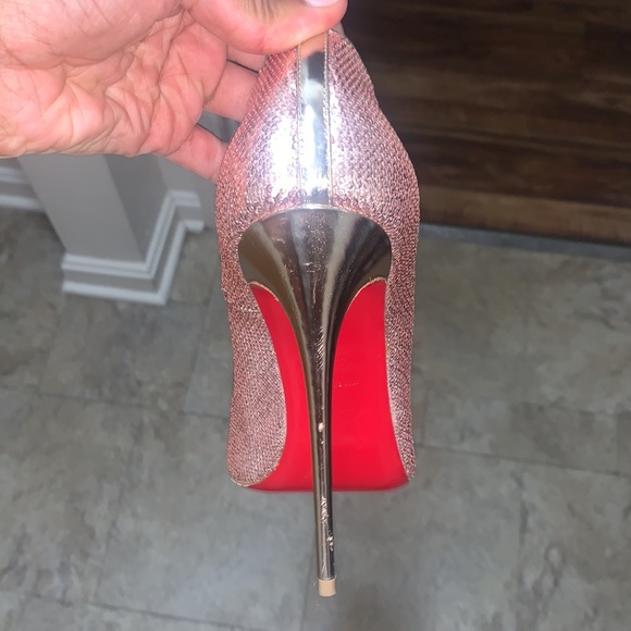 Christian Louboutins - Rose Gold Sequin - Picture 4 of 13